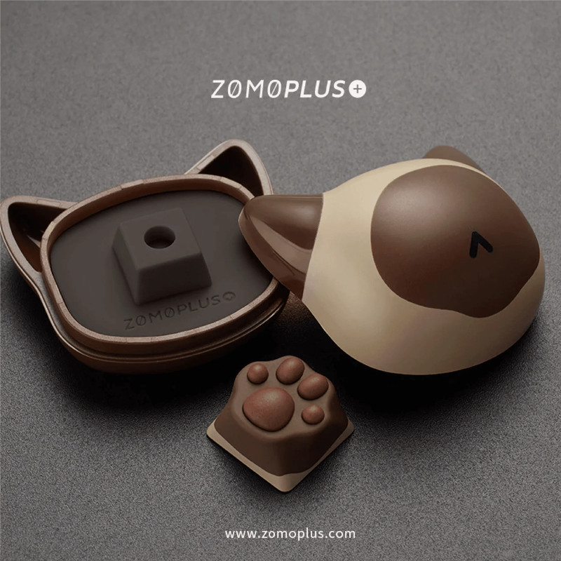 Zomo Plus kitty Paw Keycap - Siamese Cat - أكسسوار لوحة مفاتيح